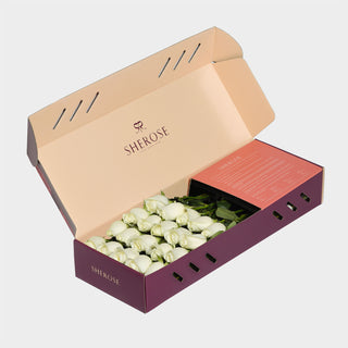 Sherose Burgundy Küçük Kutu Gül