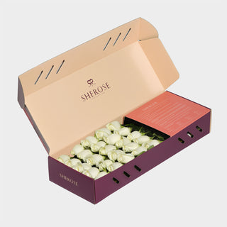 Sherose Burgundy Küçük Kutu Gül