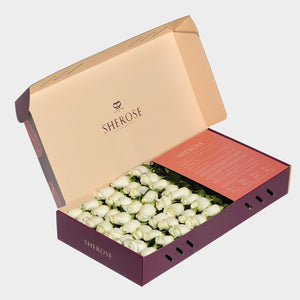 Sherose Burgundy Büyük Kutu Gül