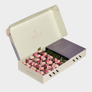 kutuda gül, sherose, gül kutusu, rosebox, kırmızı gül, kutu gul
