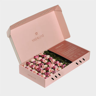 kutuda gül, sherose, gül kutusu, rosebox, kırmızı gül, kutu gul