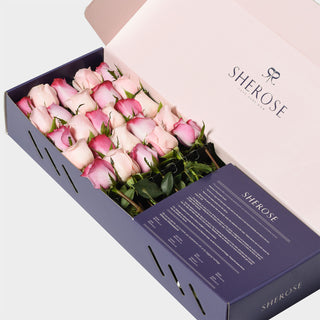 Sherose Blue Küçük Kutu Gül