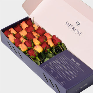 Sherose Blue Küçük Kutu Gül